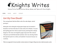 Tablet Screenshot of knightswrites.com